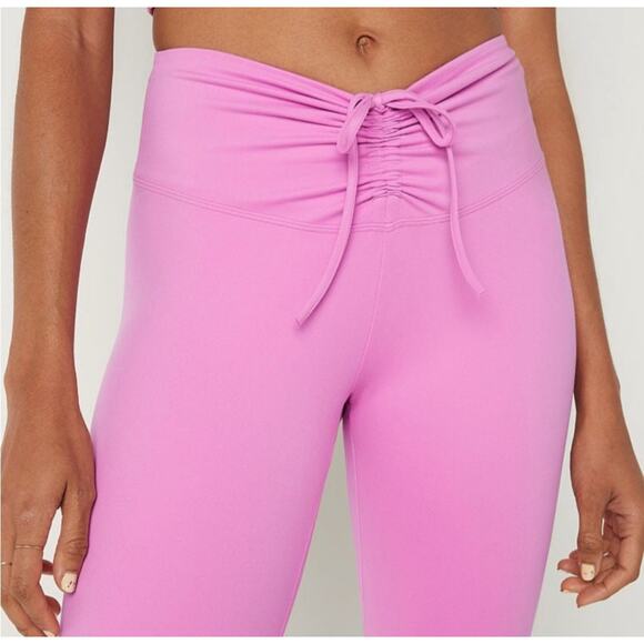 PINK Active Victoria's Secret Ruched V Waist Adjustable Leggings Size L - Picture 2 of 11